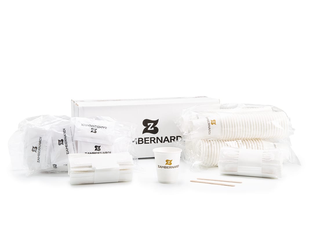 Kit Eco Bicchieri, palette e zucchero - Zambernardi - 100 pezzi