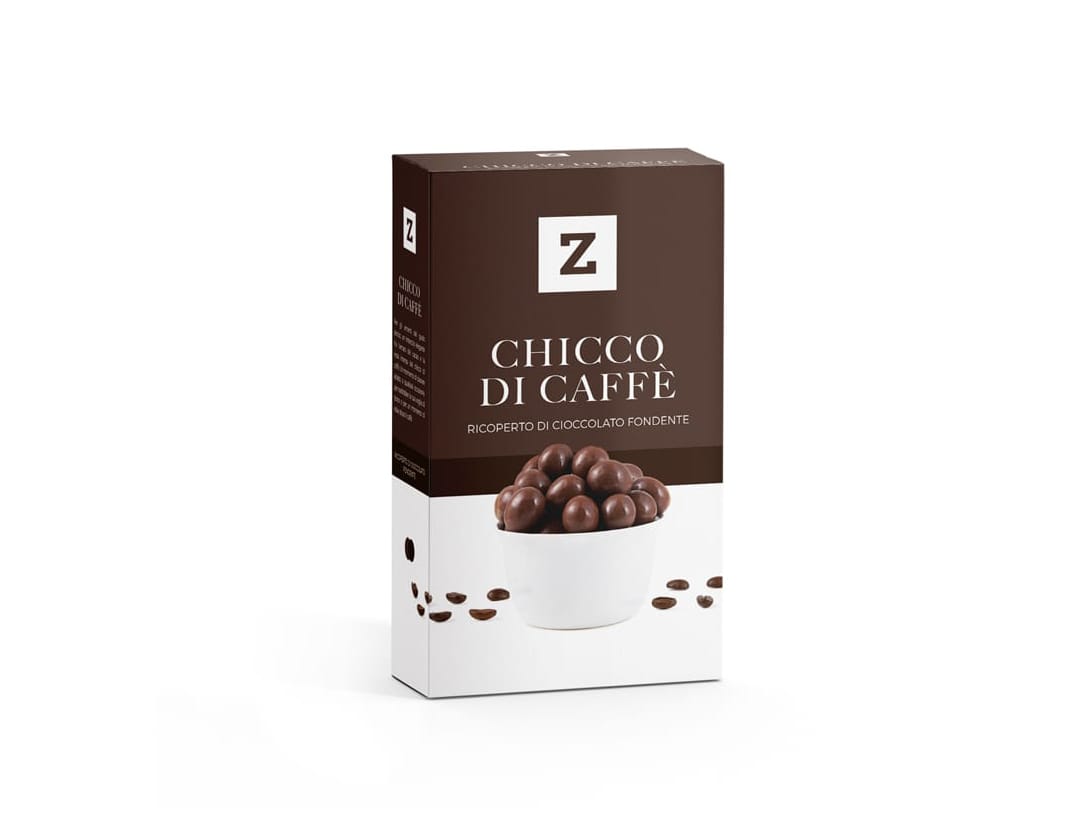 Chicco di caffè ricoperto di cioccolato fondente - 80 g